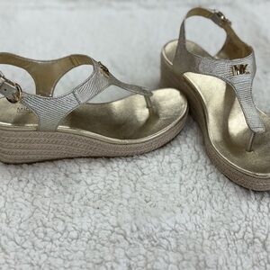 Michael Kors Laney Thong Espadrille Wedge Sandals